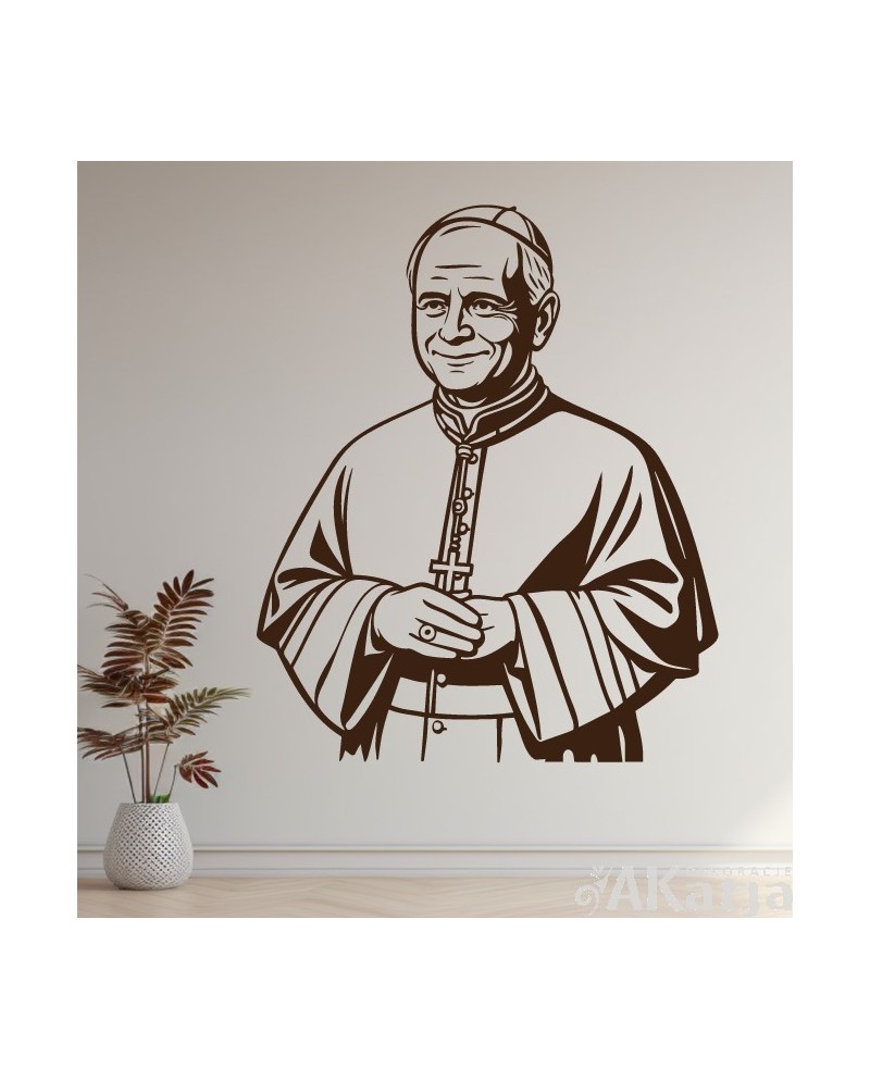 Papież Leon XIV: naklejka na ścianę