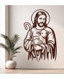 Jezus- Pasterz : naklejka na ścianę