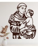 Święty Antoni Padewski : naklejka na ścianę