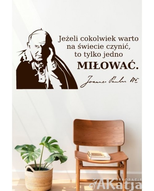 Naklejka postać Jan Paweł II