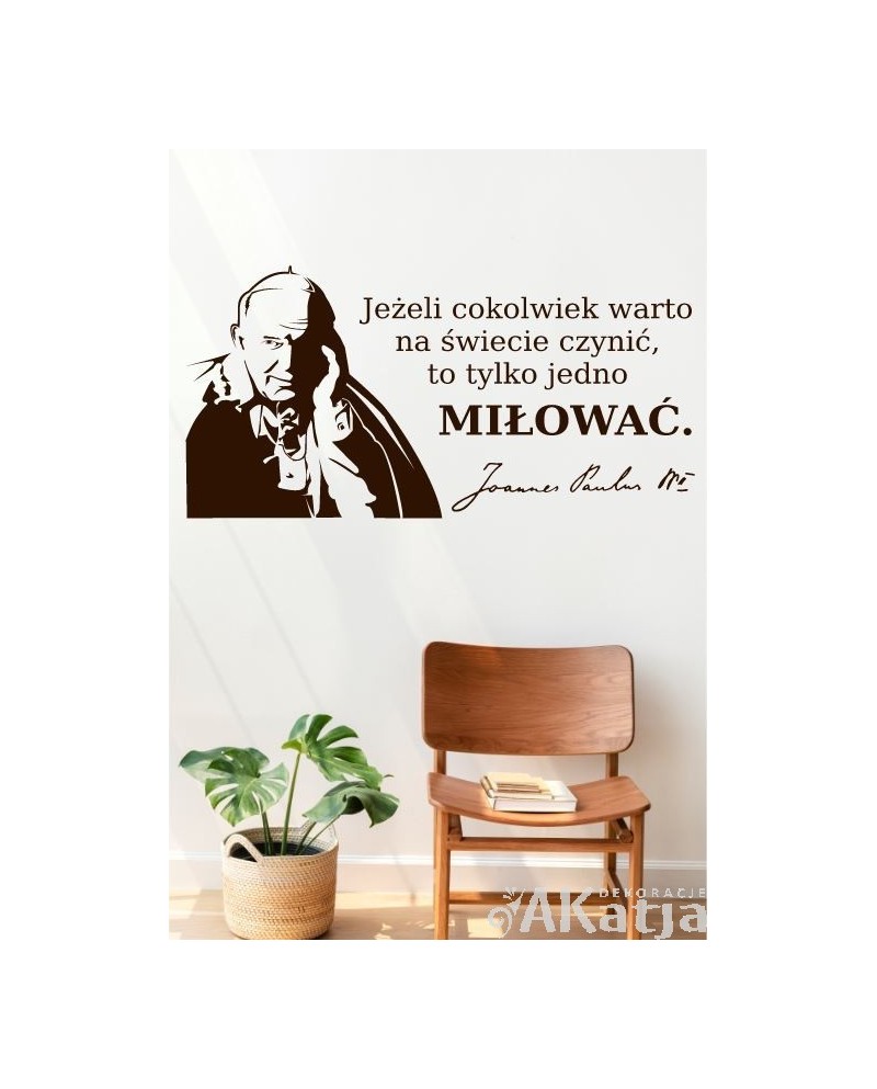 Naklejka postać Jan Paweł II