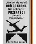 Nie bój się zrobić dużego kroku- naklejka na ścianę