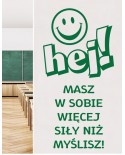 Masz w sobie więcej siły niż myślisz- naklejka na ścianę