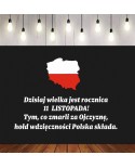 Zestaw 11 Listopada -wycinanka z kartonu