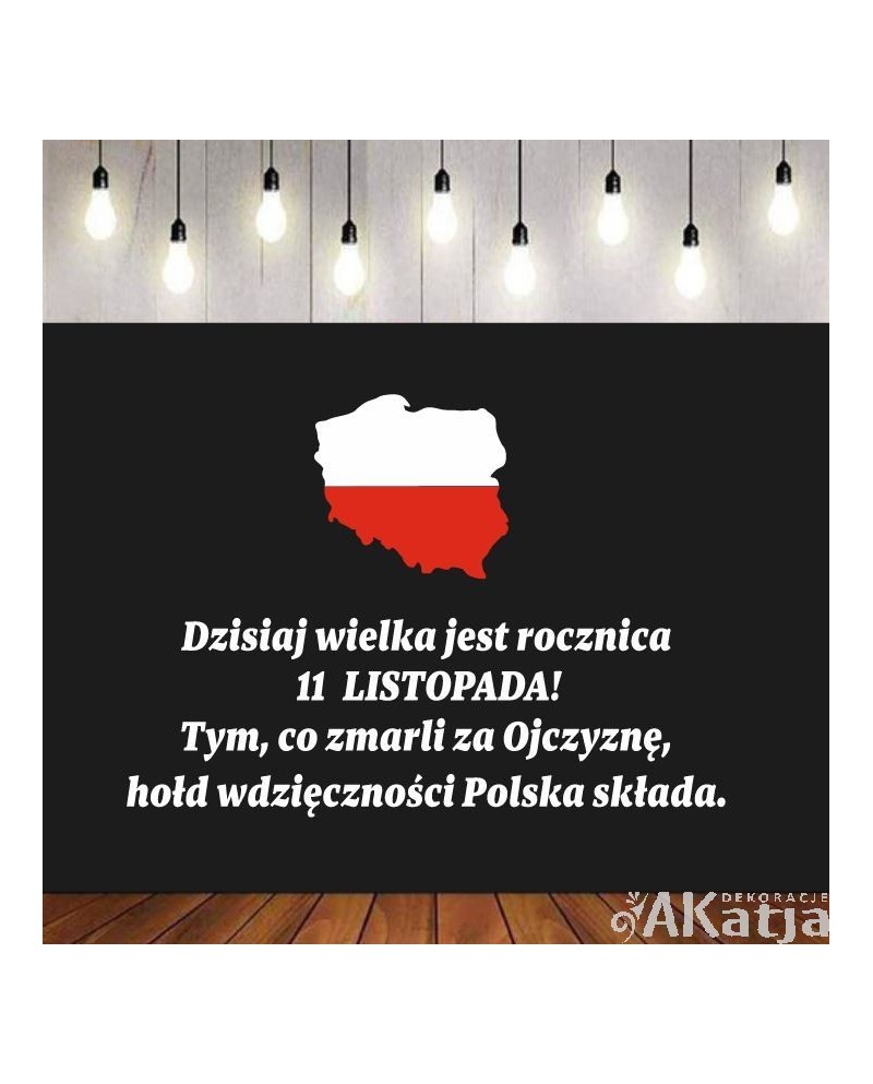 Zestaw 11 Listopada -wycinanka z kartonu