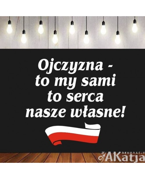 Ojczyzna to my sami- wycinanka z kartonu
