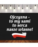 Ojczyzna to my sami- wycinanka z kartonu