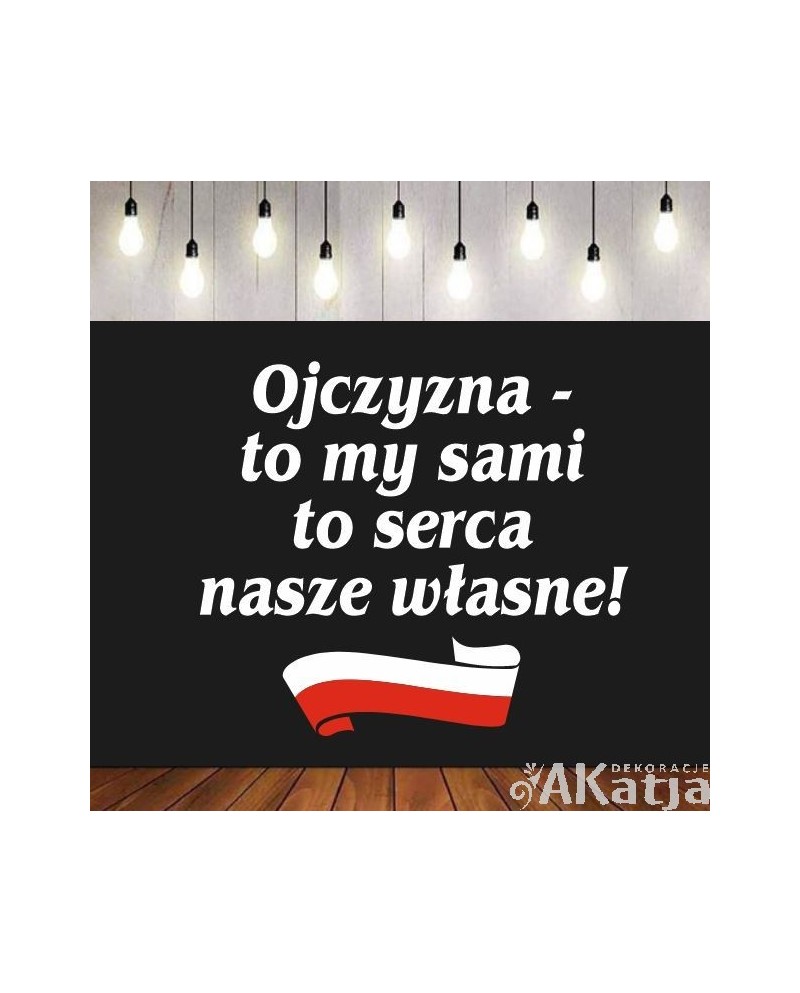 Ojczyzna to my sami- wycinanka z kartonu