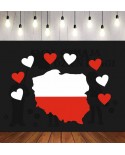 Biało-Czerwona Polska- wycinanka z kartonu