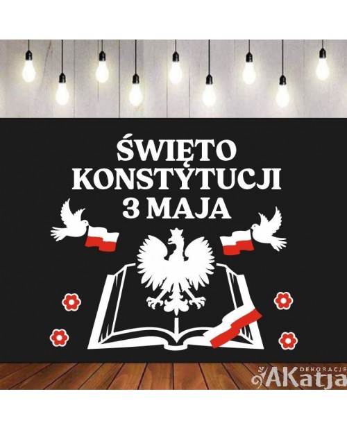 Zestaw Święto Konstytucji 3 Maja- wycinanka z kartonu