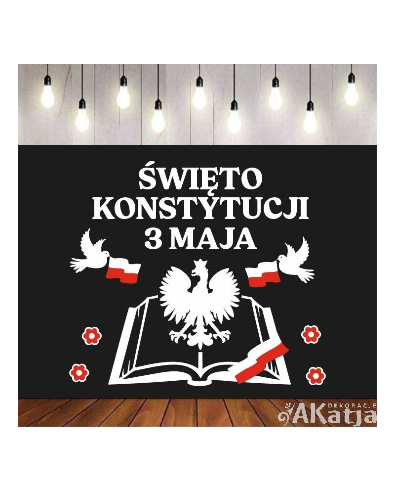 Zestaw Święto Konstytucji 3 Maja- wycinanka z kartonu