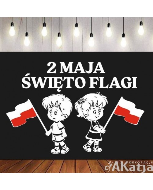 Zestaw Święto Flagi- wycinanka z kartonu
