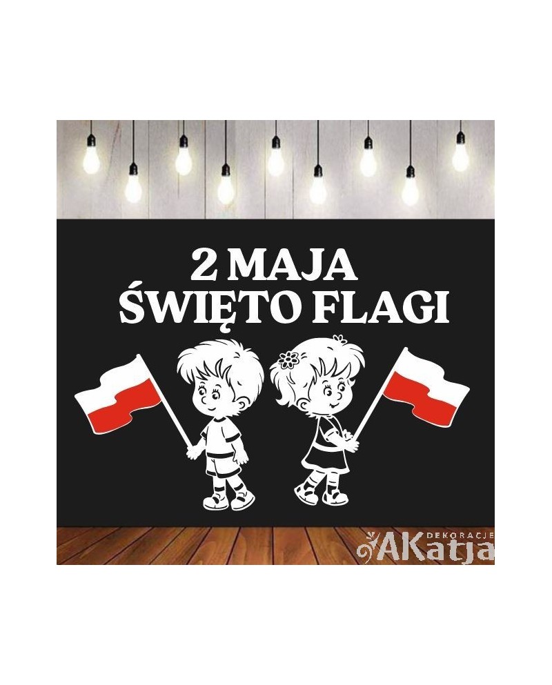 Zestaw Święto Flagi- wycinanka z kartonu