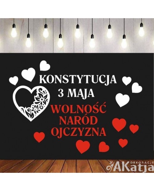 Wolność, naród, ojczyzna- wycinanka z kartonu
