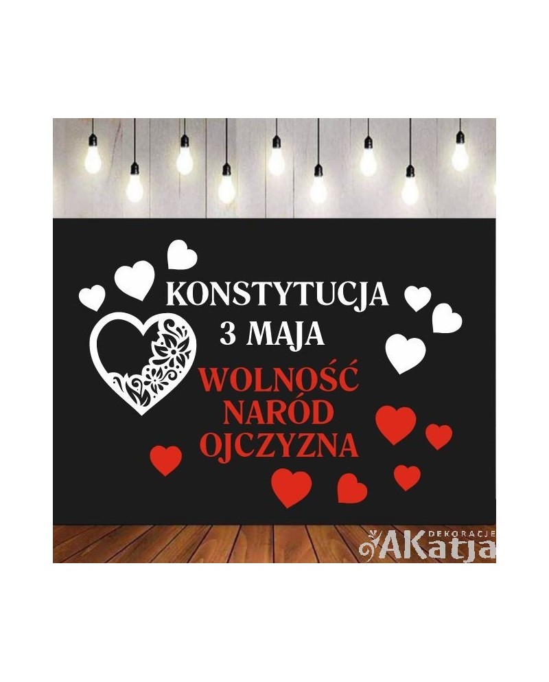 Wolność, naród, ojczyzna- wycinanka z kartonu