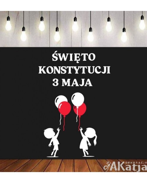 Święto Konstytucji 3 maja- wycinanka z kartonu