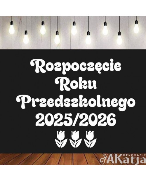 Rozpoczęcie Roku Przedszkolnego - wycinanka z kartonu