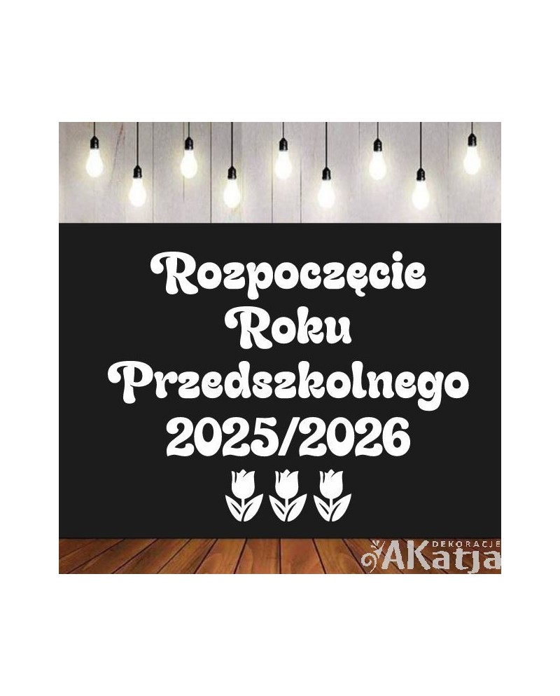 Rozpoczęcie Roku Przedszkolnego - wycinanka z kartonu