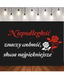 Niepodległość znaczy wolność- wycinanka z kartonu