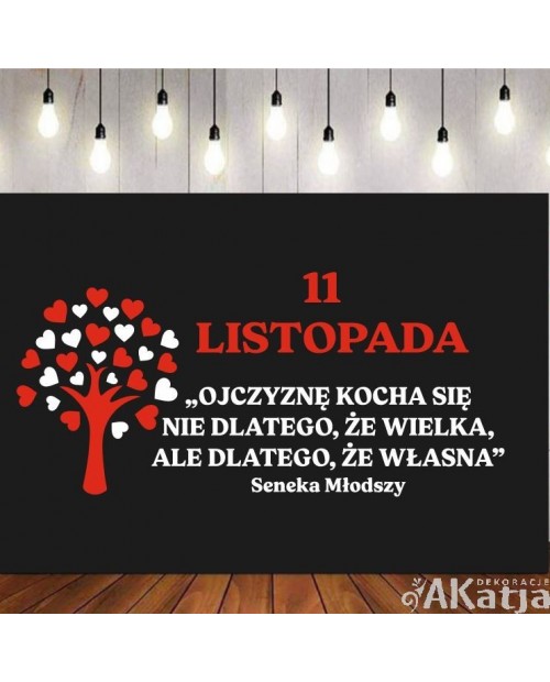 Ojczyznę kocha się nie dlatego... 11 Listopada- wycinanka z kartonu