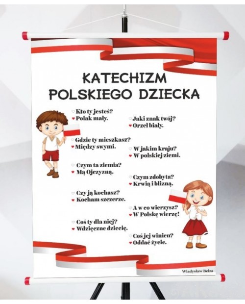 Plansza- Katechizm polskiego dziecka” (Kto ty jesteś? Polak mały...)
