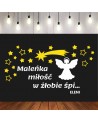 Maleńka miłość w żłobie śpi...- wycinanka z kartonu