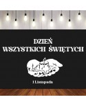 Dzień Wszystkich Świętych- wycinanka z kartonu