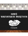 Dzień Wszystkich Świętych- wycinanka z kartonu