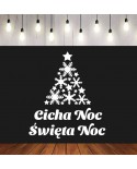 Cicha Noc Święta Noc- wycinanka z kartonu