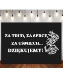 Cytat: Za trud, za serce...- wycinanka z kartonu