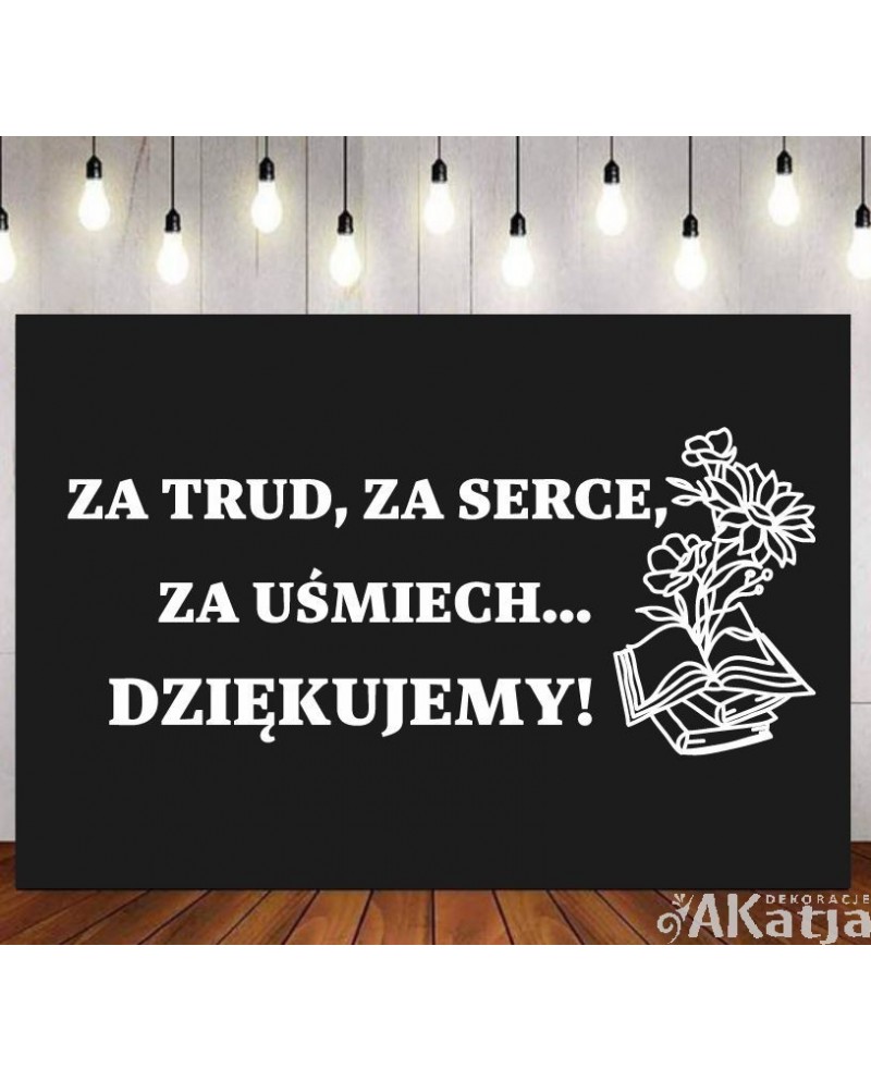 Cytat: Za trud, za serce...- wycinanka z kartonu
