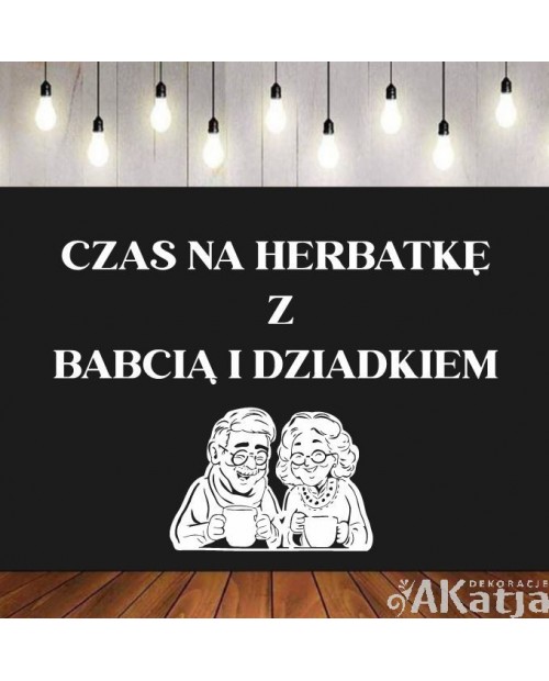 Czas na herbatkę z babcią i dziadkiem- wycinanka z kartonu
