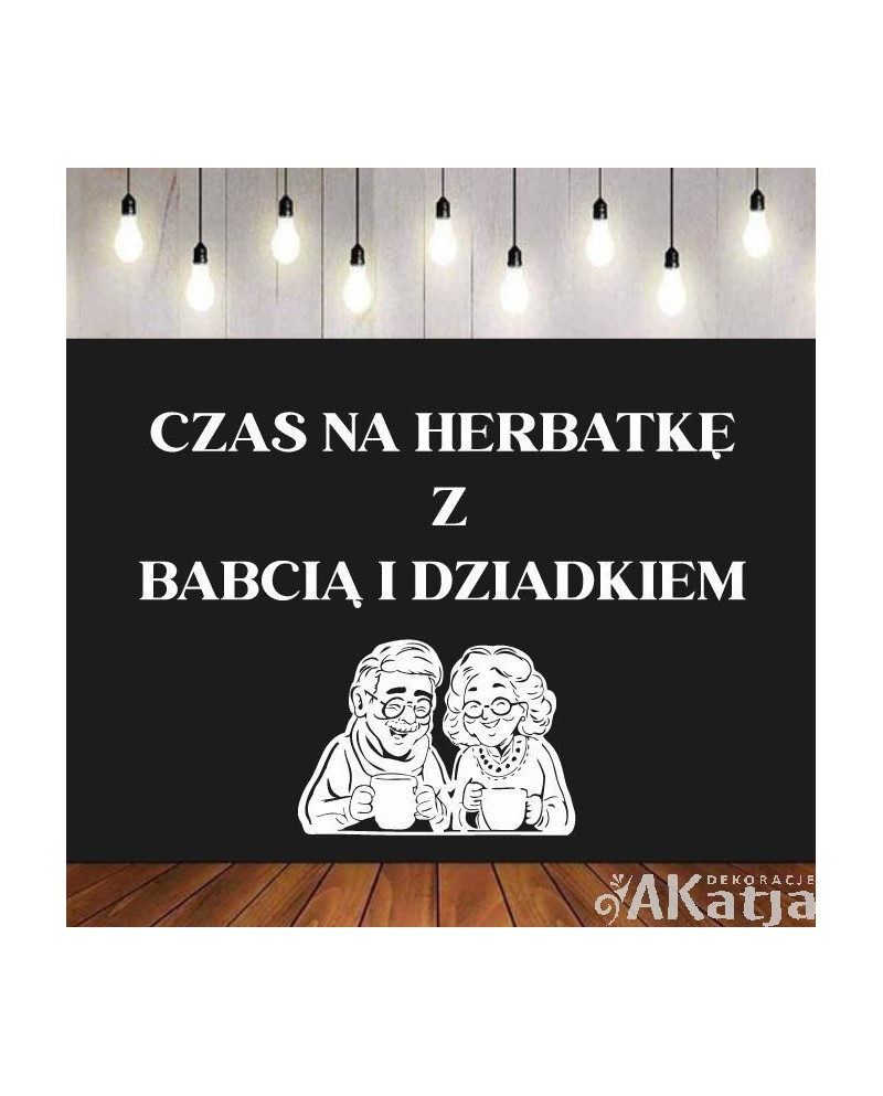 Czas na herbatkę z babcią i dziadkiem- wycinanka z kartonu
