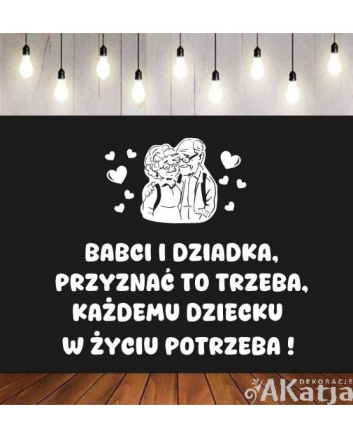 Dzień Babci i Dziadka: cytat- wycinanka z kartonu