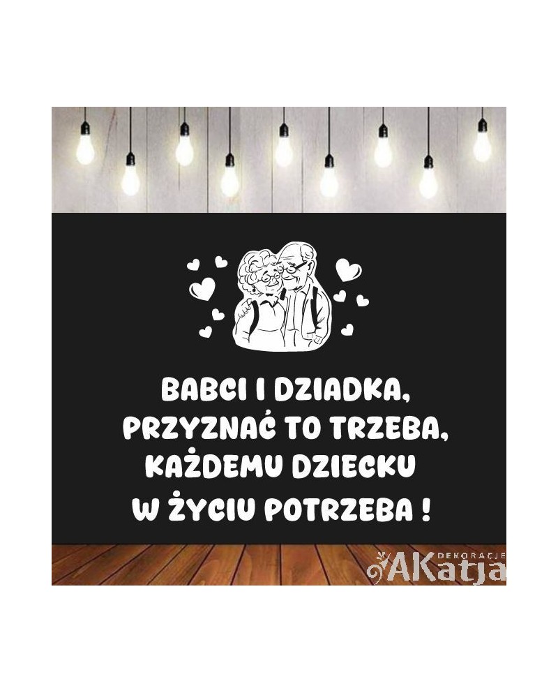 Dzień Babci i Dziadka: cytat- wycinanka z kartonu