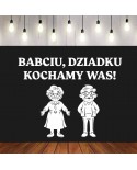 Dziadku Babciu kochamy Was - wycinanka z kartonu