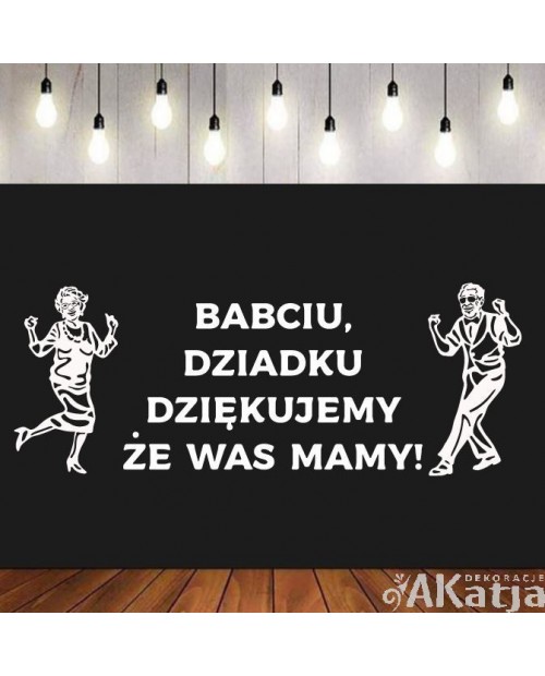 Dziadku Babciu dziękujemy - wycinanka z kartonu