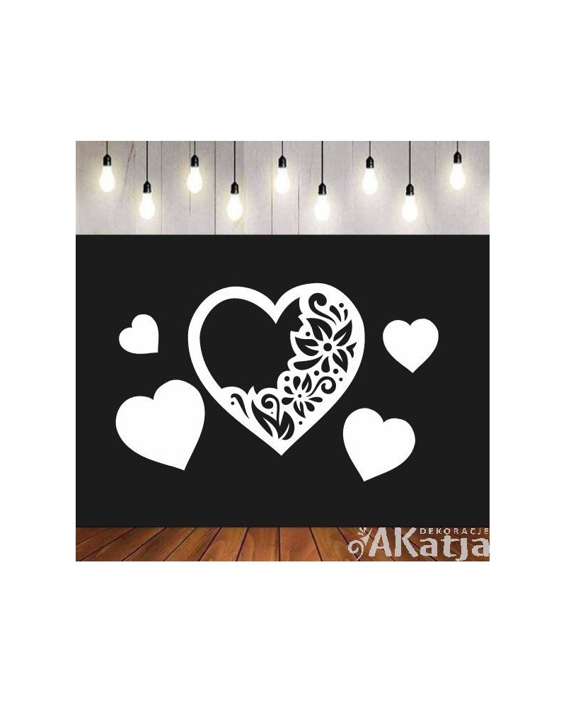 Ażurowe serce- wycinanka z kartonu