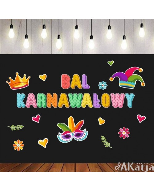 Bal karnawałowy- zestaw dekoracji do gazetek szkolnych