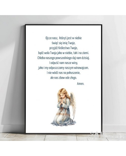 Plakat z modlitwą Ojcze nasz