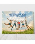 Plakat z cytatem: Wszystko mogę w tym, który mnie umacnia