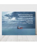 Plakat z napisem: Statek nie tonie od wody, która go otacza...