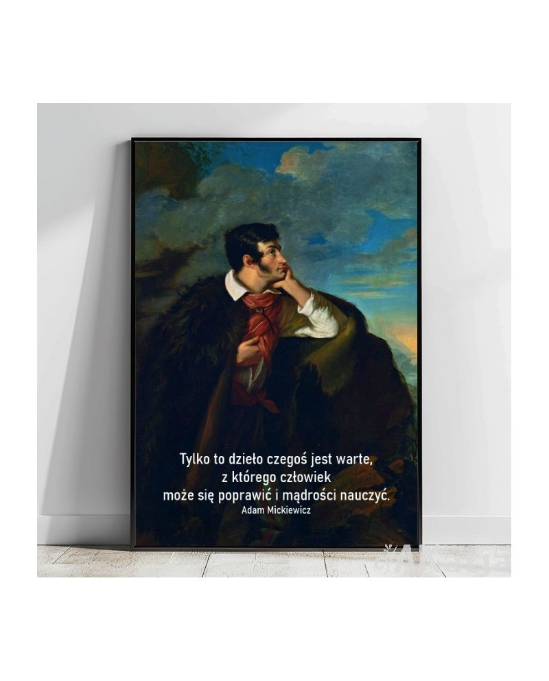 Plakat z napisem: Tylko to dzieło czegoś jest warte...