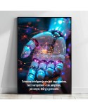 Plakat z napisem: Sztuczna inteligencja nie jest zagrożeniem...