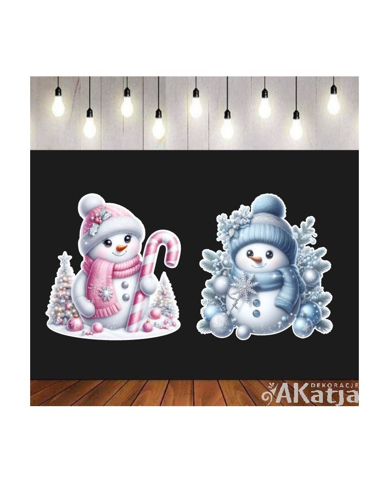 Bałwanki- zestaw dekoracji do gazetek szkolnych