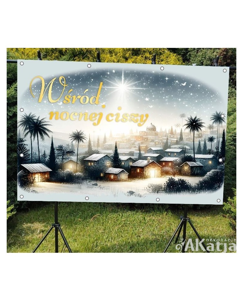 Wśród nocnej ciszy- Baner do szkoły i przedszkola