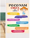 Po co nam cisza na lekcji?- naklejka na ścianę