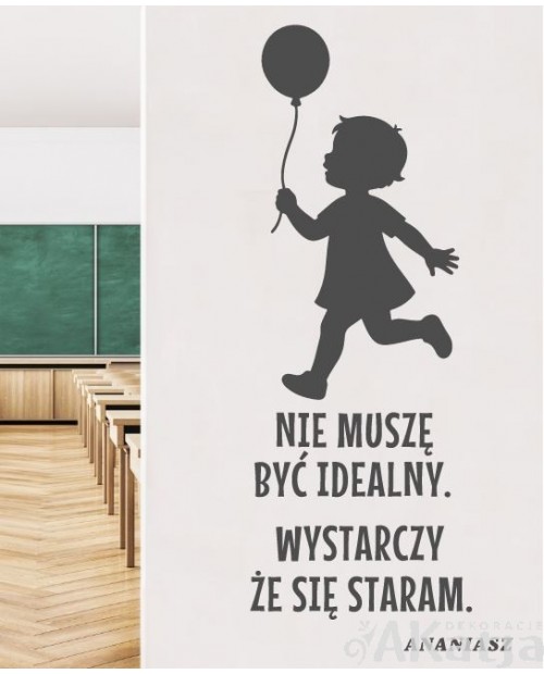 Naklejka na ścianę: Mikołajek: cytat Ananiasza