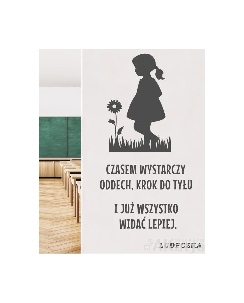 Naklejka na ścianę: Mikołajek: cytat Ludeczki