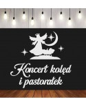 Koncert kolęd i pastorałek- wycinanka z kartonu